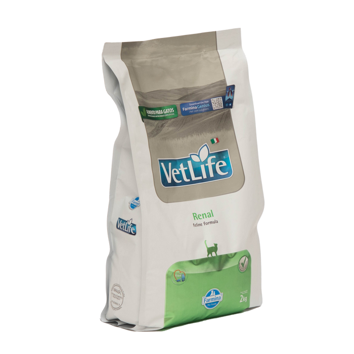 VetLife Renal pet food package on a white background