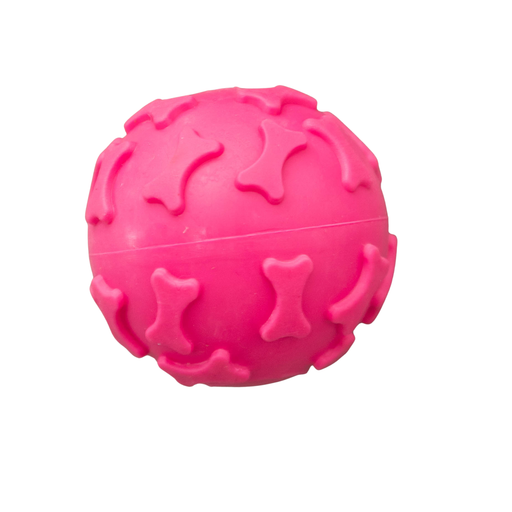 Pelota rosada mascotas